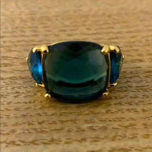 kate spade blue jeweled ring